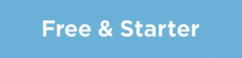 Free & Starter